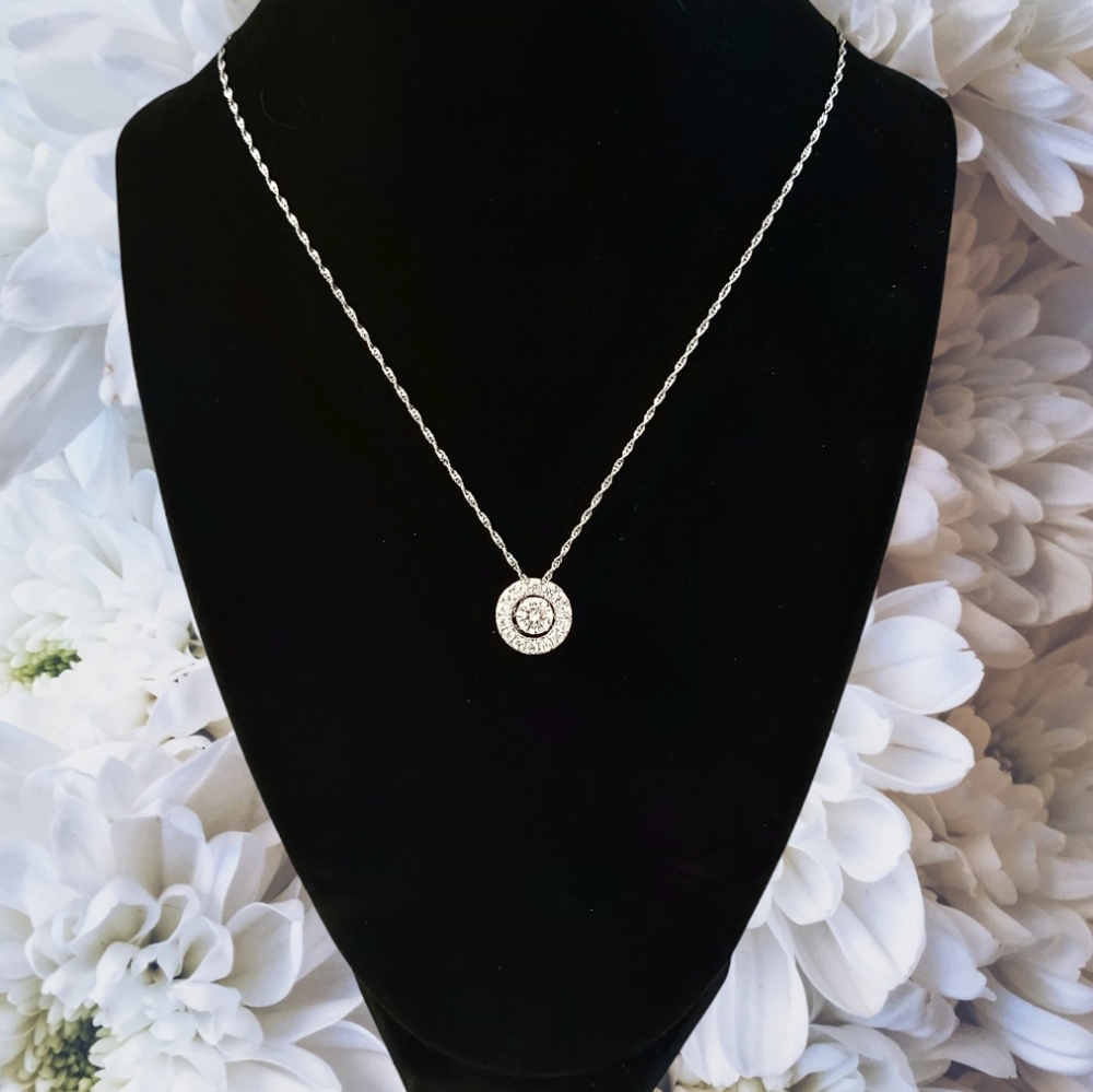 Caroline Creba Sterling Silver Necklace w/Dancing Pendant